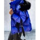 Women's Fur Detail Hooded Monchler Coat, 5851