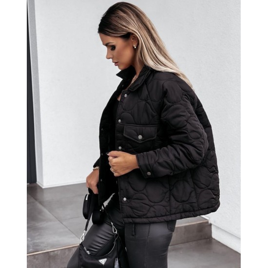Pocket Collar Datay Jessica Matt Fabric Coat, 5046