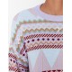 Women's Blue Round Neck Knit Sweater 2054, 4727