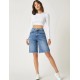 Women's Long Sleeve Crew Neck Viscose Crop, 6839