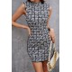Women's Turtleneck Padded Waterway Motif Diving Dress, 7571