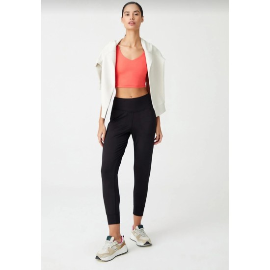 Women's High Waist Diving Fabric Pocket Jogger Sweatpants, 8006 Women's High Waist Diving Fabric Pocket Jogger Sweatpants, 8006
