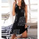 Women's Sleeveless Ring Detail Letter Print Micro Dress, 8023 Women's Sleeveless Ring Detail Letter Print Micro Dress, 8023