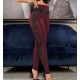 Women's Waist And Leg Lace Stripe Detail Diving Tights, 7946