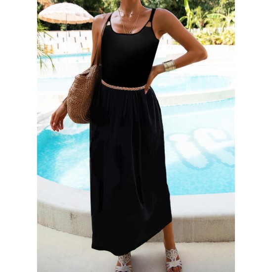 Strapless Viscose Dress With Gathered Waist (Without Belt), 8222 Strapless Viscose Dress With Gathered Waist (Without Belt), 8222