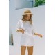 Women's White Gippled Supreme T-shirt And Lined Shorts Suit, 8091 Women's White Gippled Supreme T-shirt And Lined Shorts Suit, 8091