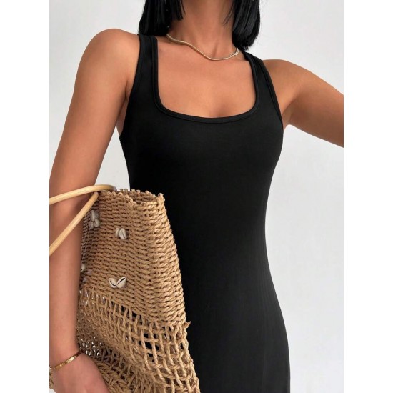 Women's Sleeveless Tasseled Viscose Dress, 8332 Women's Sleeveless Tasseled Viscose Dress, 8332