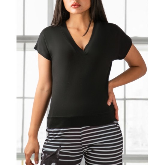 V-neck Viscose Fabric Blouse, 3152