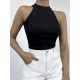 Women Black Zero Sleeve Round Neck Blouse, 8211 Women Black Zero Sleeve Round Neck Blouse, 8211
