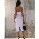 Strapless Backless Midi-length Camisole Dress, 4156 Strapless Backless Midi-length Camisole Dress, 4156