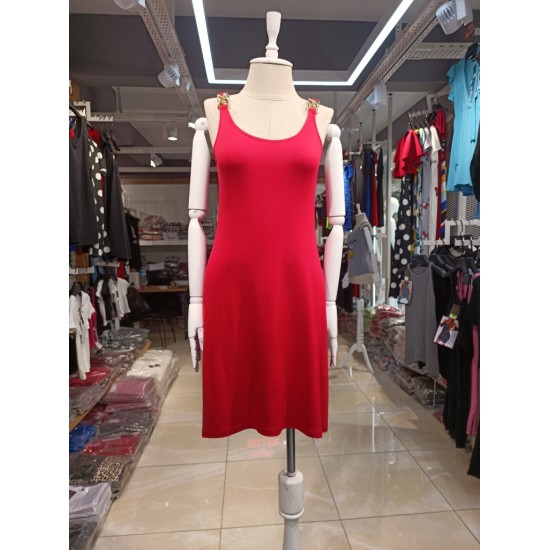 Women Chain Strap Viscose Dress, 8751