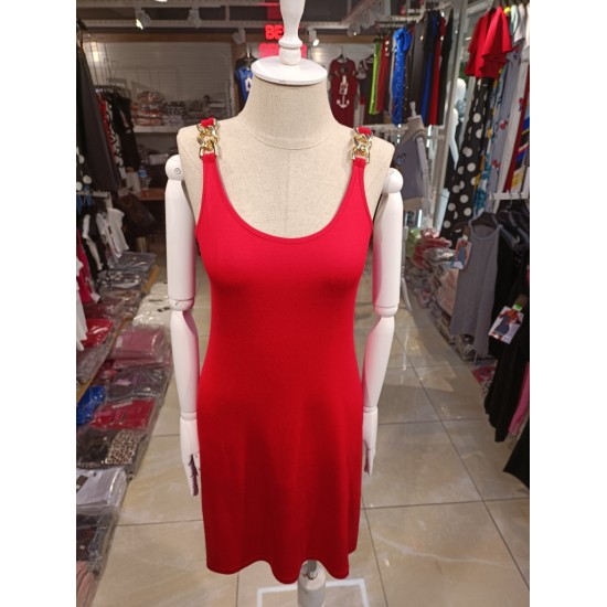 Women Chain Strap Viscose Dress, 8751