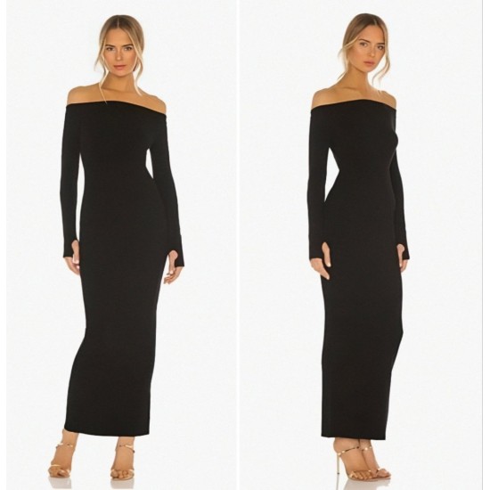 Women' S Long Sleeve Madonna Collar Finger Snap Detail Camisole Dress, 12679 Women' S Long Sleeve Madonna Collar Finger Snap Detail Camisole Dress, 12679