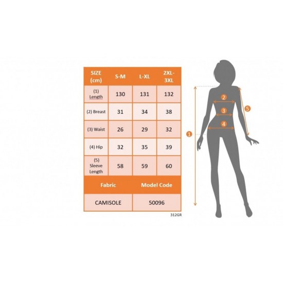 Women' S Long Sleeve Madonna Collar Finger Snap Detail Camisole Dress, 12679 Women' S Long Sleeve Madonna Collar Finger Snap Detail Camisole Dress, 12679