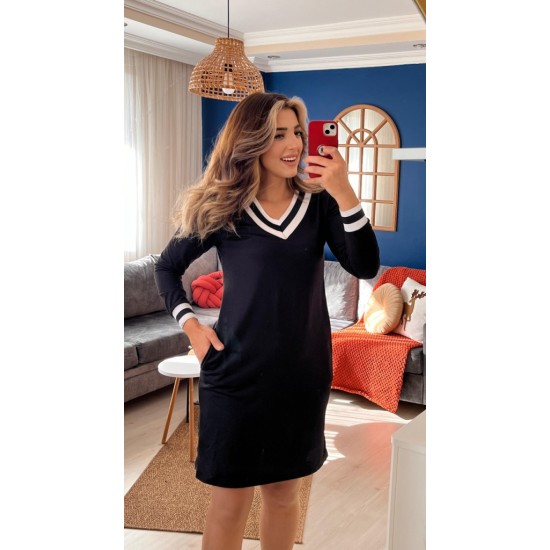 Kadın Uzun Kollu Boğazlı Yaka Yanları Yırtmaç Detay Triko Mini Boy Elbise, 12285 Kadın Uzun Kollu Boğazlı Yaka Yanları Yırtmaç Detay Triko Mini Boy Elbise, 12285