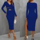 Women' S Long Sleeve Chest And Belly Cleavage Detail Sandy Midi Length Dress, 11515 Women' S Long Sleeve Chest And Belly Cleavage Detail Sandy Midi Length Dress, 11515