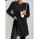 Women' S Long Sleeve Crew Neck Two Side Slit Detail Knit Blouse, 11187 Women' S Long Sleeve Crew Neck Two Side Slit Detail Knit Blouse, 11187