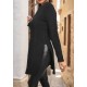 Women' S Long Sleeve Crew Neck Two Side Slit Detail Knit Blouse, 11187 Women' S Long Sleeve Crew Neck Two Side Slit Detail Knit Blouse, 11187