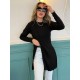 Women' S Long Sleeve Crew Neck Two Side Slit Detail Knit Blouse, 11187 Women' S Long Sleeve Crew Neck Two Side Slit Detail Knit Blouse, 11187