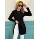 Women' S Long Sleeve Crew Neck Two Side Slit Detail Knit Blouse, 11187 Women' S Long Sleeve Crew Neck Two Side Slit Detail Knit Blouse, 11187