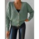 Women' S Long Sleeve Button Detail Knit Blouse, 10778 Women' S Long Sleeve Button Detail Knit Blouse, 10778