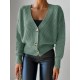 Women' S Long Sleeve Button Detail Knit Blouse, 10778 Women' S Long Sleeve Button Detail Knit Blouse, 10778