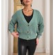 Women' S Long Sleeve Button Detail Knit Blouse, 10778 Women' S Long Sleeve Button Detail Knit Blouse, 10778
