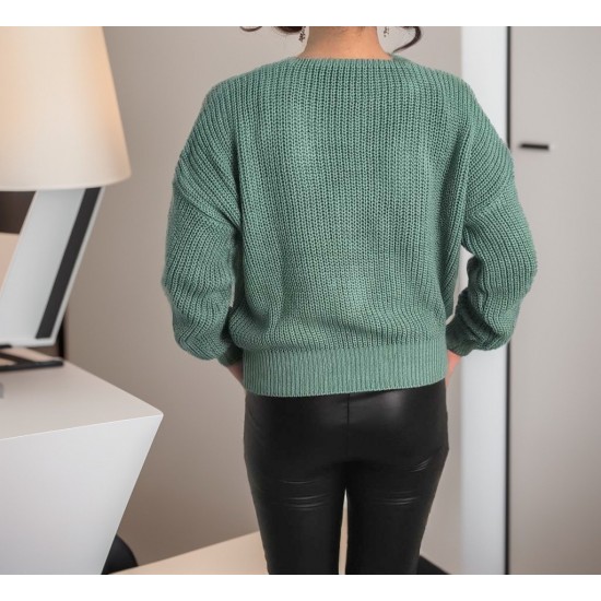 Women' S Long Sleeve Button Detail Knit Blouse, 10778 Women' S Long Sleeve Button Detail Knit Blouse, 10778