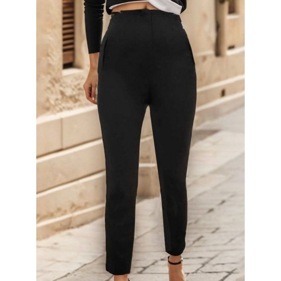 Kadın üste Oturan Bilek üzerinde Biten Paça Ithal Krep Pantolon, 10317 Kadın üste Oturan Bilek üzerinde Biten Paça Ithal Krep Pantolon, 10317