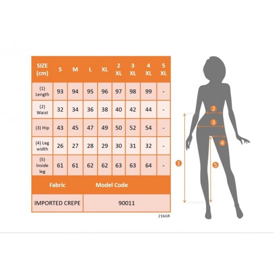Kadın üste Oturan Bilek üzerinde Biten Paça Ithal Krep Pantolon, 10317 Kadın üste Oturan Bilek üzerinde Biten Paça Ithal Krep Pantolon, 10317