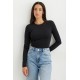 Women' S Long Sleeve Crew Neck Jersey Blouse , 6540 Women' S Long Sleeve Crew Neck Jersey Blouse , 6540