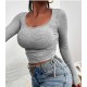 Women' S Grey Camisole Fabric Blouse, 6294 Women' S Grey Camisole Fabric Blouse, 6294