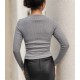 Women' S Grey Camisole Fabric Blouse, 6294 Women' S Grey Camisole Fabric Blouse, 6294