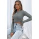 Women' S Grey Camisole Fabric Blouse, 6294 Women' S Grey Camisole Fabric Blouse, 6294