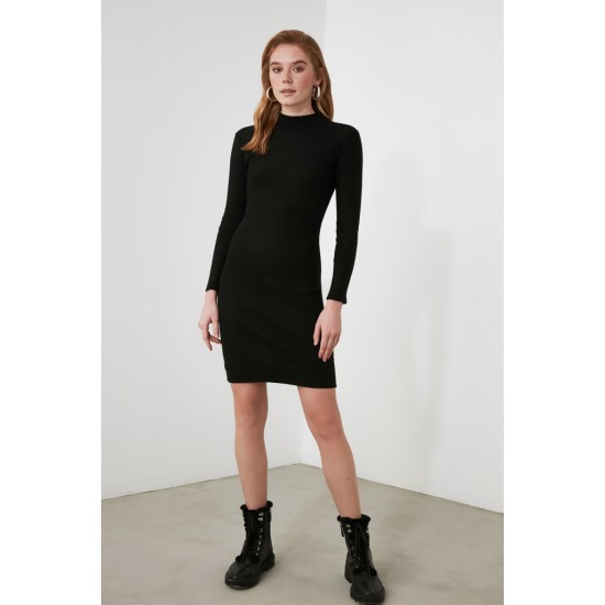 Women' S Black Plain Turtleneck Camisole Dress 1554, 4655 Women' S Black Plain Turtleneck Camisole Dress 1554, 4655