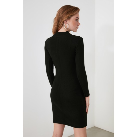 Women' S Black Plain Turtleneck Camisole Dress 1554, 4655 Women' S Black Plain Turtleneck Camisole Dress 1554, 4655