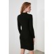 Women' S Black Plain Turtleneck Camisole Dress 1554, 4655 Women' S Black Plain Turtleneck Camisole Dress 1554, 4655