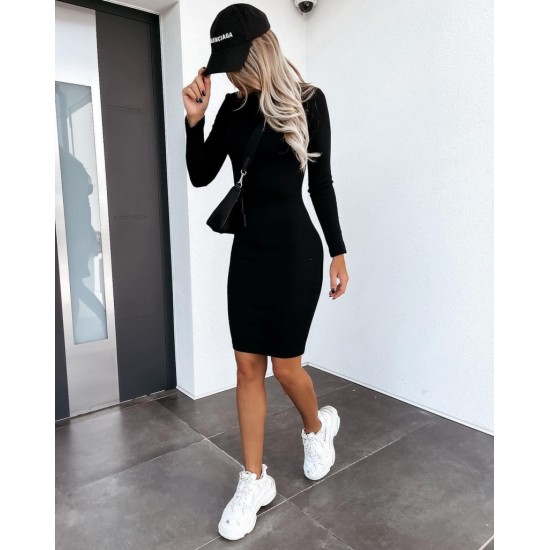 Women' S Black Plain Turtleneck Camisole Dress 1554, 4655 Women' S Black Plain Turtleneck Camisole Dress 1554, 4655
