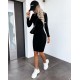 Women' S Black Plain Turtleneck Camisole Dress 1554, 4655 Women' S Black Plain Turtleneck Camisole Dress 1554, 4655