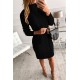 Loren Yünlü Motifli Midi Boy Triko Elbise, 3803 Loren Yünlü Motifli Midi Boy Triko Elbise, 3803