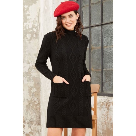 Loren Yünlü Motifli Midi Boy Triko Elbise, 3803 Loren Yünlü Motifli Midi Boy Triko Elbise, 3803