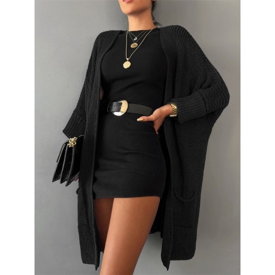 Kadın Oversize Kalıp Cep Detay Salaş Triko Hırka, 10157 Kadın Oversize Kalıp Cep Detay Salaş Triko Hırka, 10157