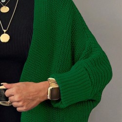 Oversize Kalıp Cepli Salaş Triko Hırka, 6419 Oversize Kalıp Cepli Salaş Triko Hırka, 6419