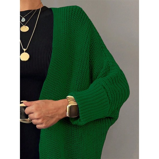 Oversize Kalıp Cepli Salaş Triko Hırka, 6419 Oversize Kalıp Cepli Salaş Triko Hırka, 6419