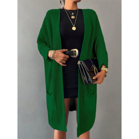 Oversize Kalıp Cepli Salaş Triko Hırka, 6419 Oversize Kalıp Cepli Salaş Triko Hırka, 6419