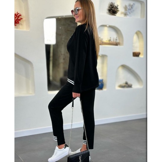 Kadın Uzun Kollu Fermuarlı Ribana Detay Iki Iplik Ikili Takım, 12878