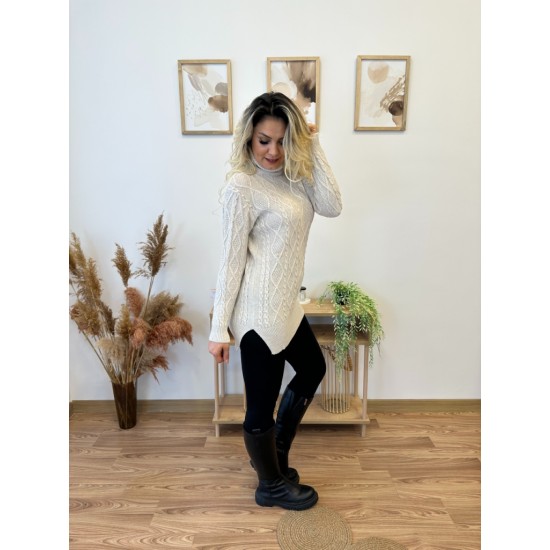 Loren Yünlü Motifli Midi Boy Triko Elbise, 3787 Loren Yünlü Motifli Midi Boy Triko Elbise, 3787