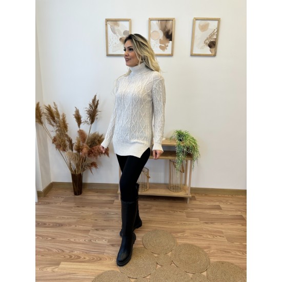 Loren Yünlü Motifli Midi Boy Triko Elbise, 3787 Loren Yünlü Motifli Midi Boy Triko Elbise, 3787