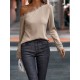 Women' S Long Sleeve Off Shoulder Collar And Sleeve Guipure Detail Crepe Fabric Blouse, 13467 Women' S Long Sleeve Off Shoulder Collar And Sleeve Guipure Detail Crepe Fabric Blouse, 13467