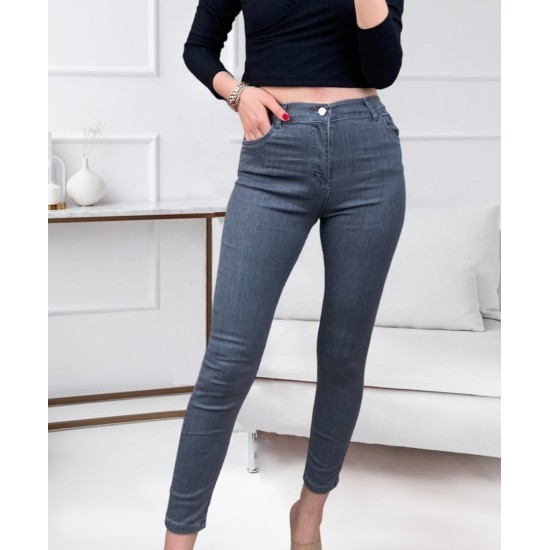Likralı Yüksek Bel Jean Pantolon, 5671 Likralı Yüksek Bel Jean Pantolon, 5671